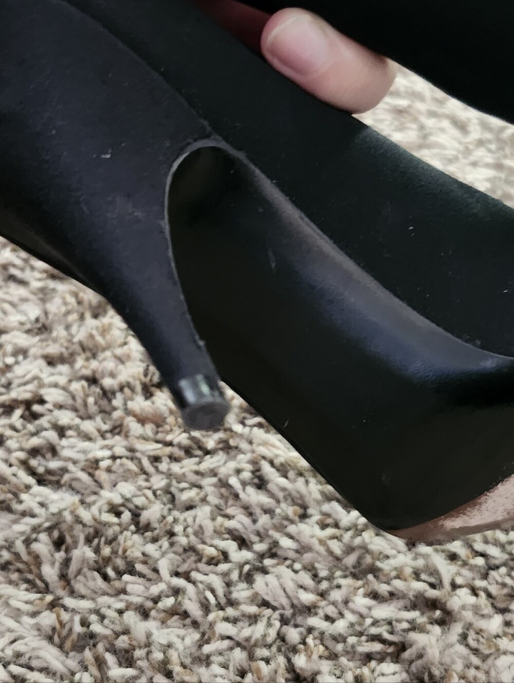 Stuart Weitzman Black Pointed-Toe Pumps with Pink Heart and Crystal 'I ❤️ NY' - Picture 7 of 9